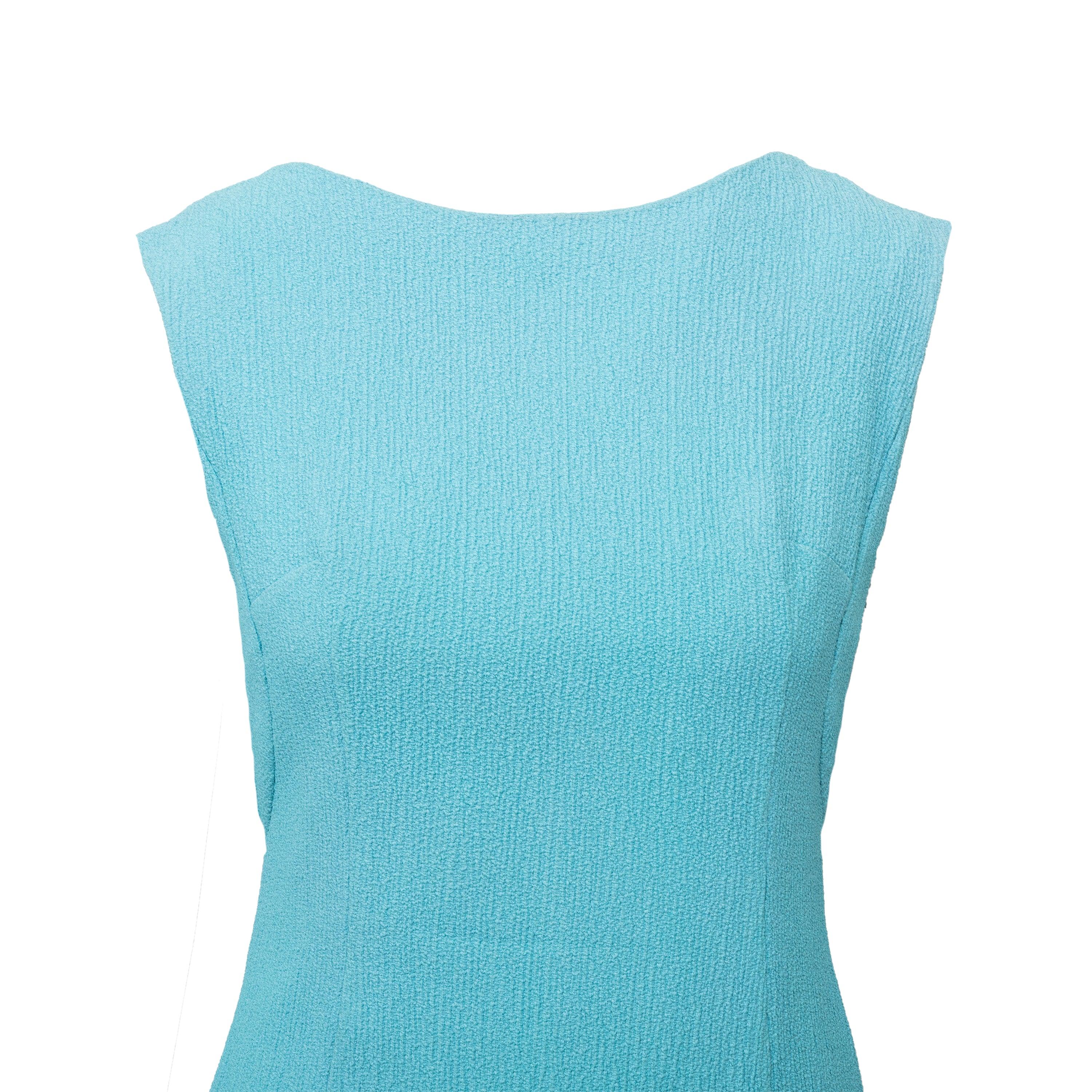 Blue Giovanna Ferragamo Crepe Dress - '60s
