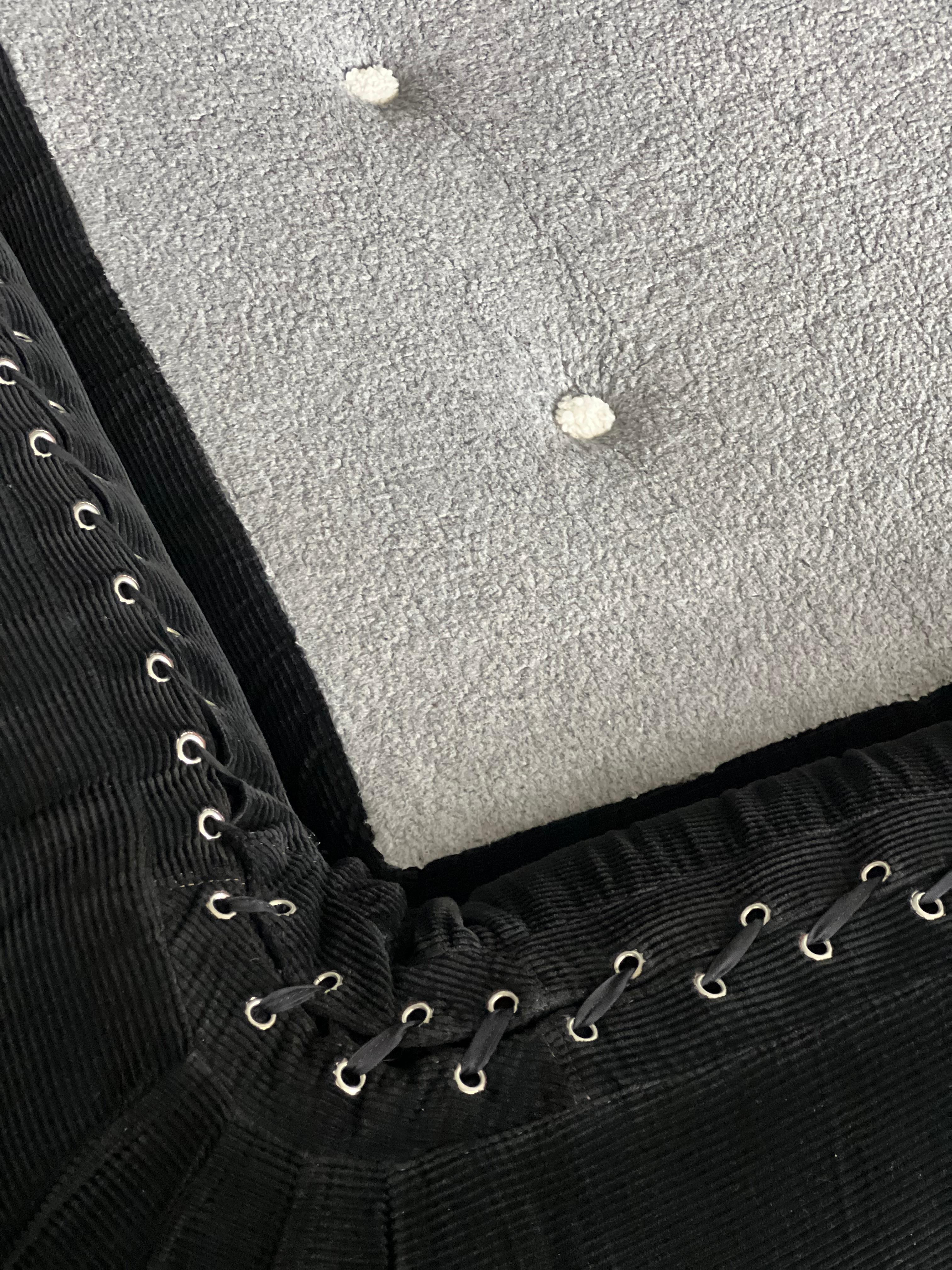 Designer Sofa Bed , Black Velvet , Timeless look , Anfibio by Alessandro Becchi For Sale 7