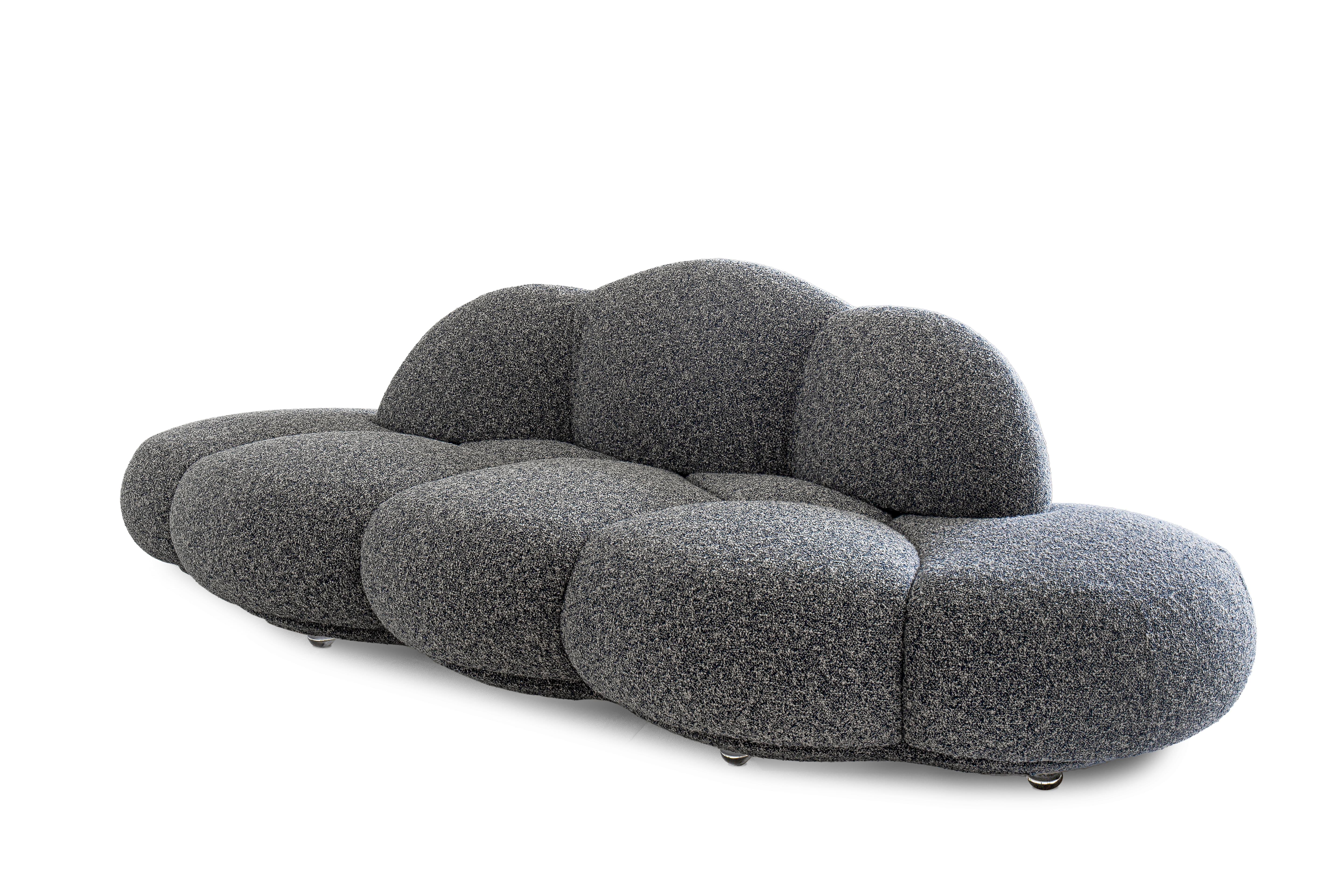 Giovannetti Collezioni 21. Jahrhundert Le Nuvole Sofà Grau NEW Designer S. Giobbi (Moderne) im Angebot