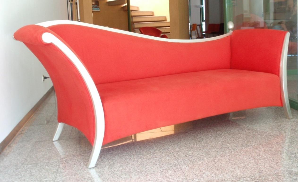 Other Giovannetti, Settecento, Contemporary Style, Red Sofa, designer  S. Giobbi  For Sale