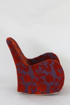 Giovannetti, Gongolo, NEW Rocking armchair, red fantasy, modern style