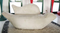 Giovannetti, ORIGINAL Sofa "Colomba" two-seater, pop art style, white, handmade