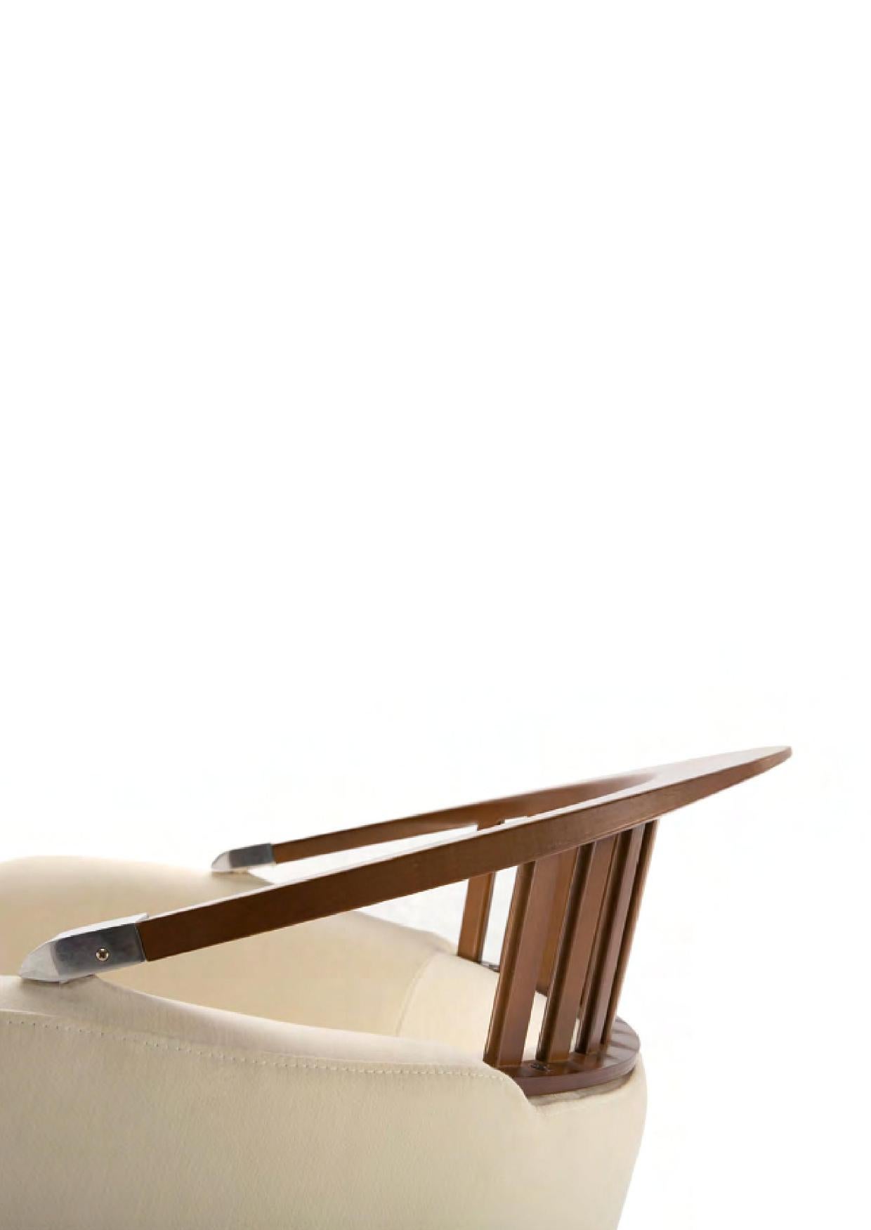 Giovannetti, Fauteuil avec dossier en bois des annes 90 par M. Matteini Nausicaa Excellent état - En vente à Casalguidi, IT