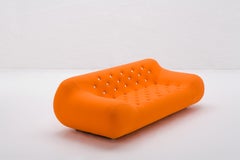 Giovannetti's Produktion, Star, modernes, faltbares Sofa, orange, Stoff