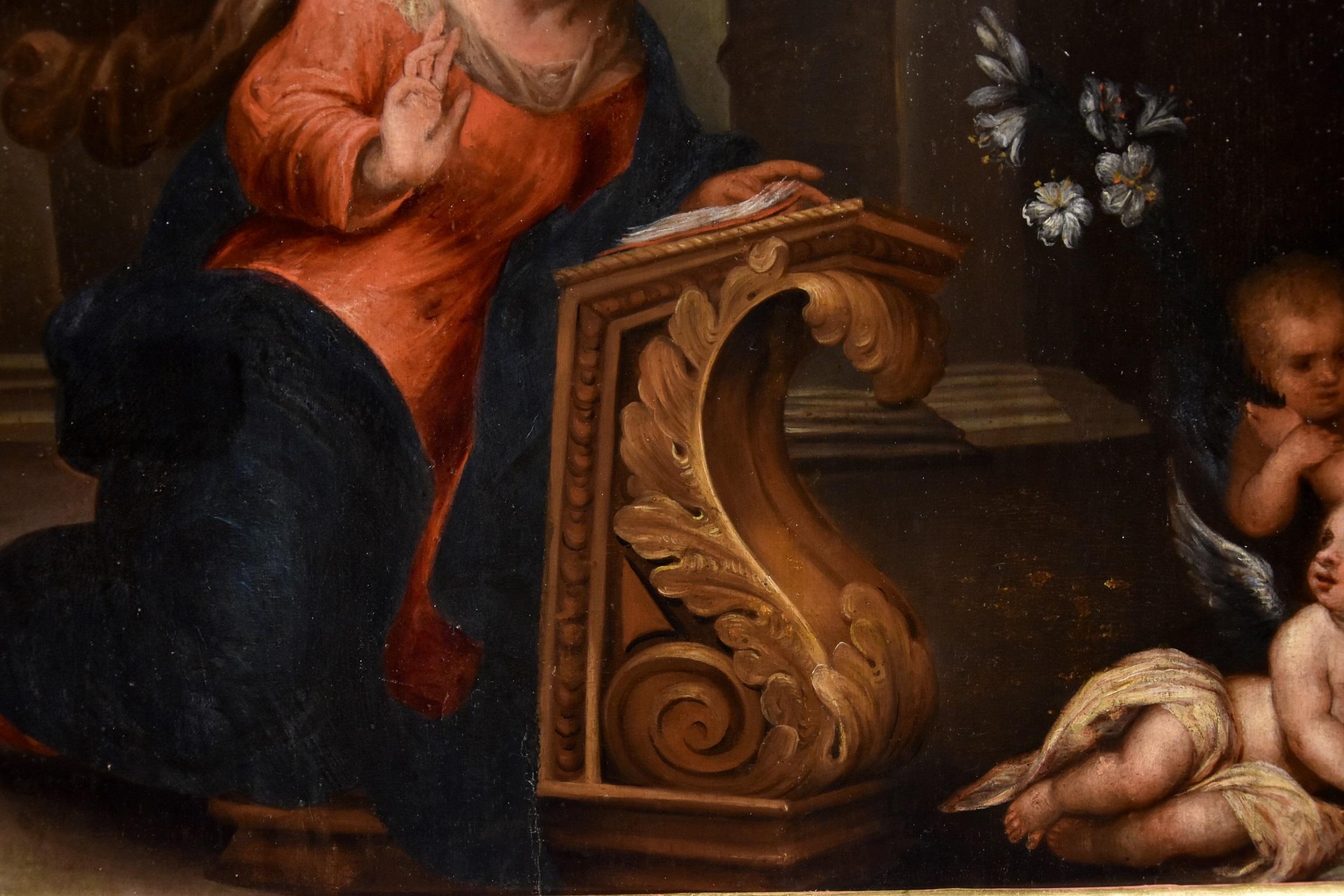 Ansaldo Annunciation Paint Oil on canvas Old master 17th Century Italian Art 7