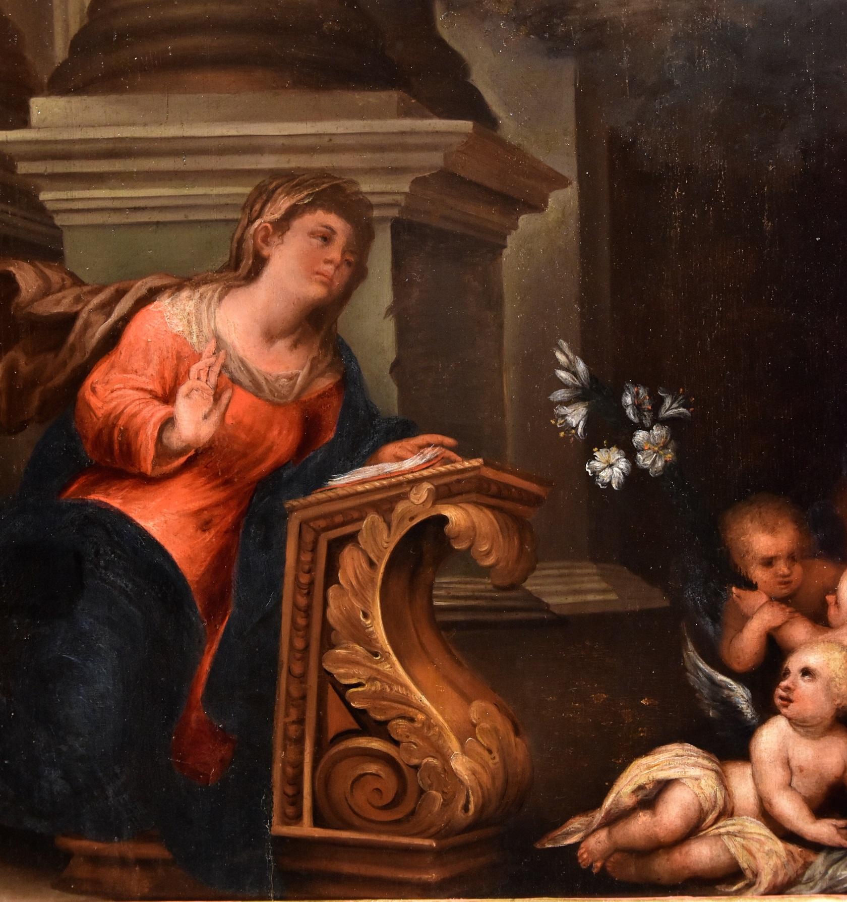 Ansaldo Annunciation Paint Oil on canvas Old master 17th Century Italian Art 1