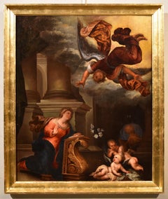 Ansaldo Annunciation Paint Oil on canvas Old master 17th Century Italian Art