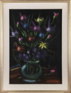 Flowers - Oil Paint by Giovanni Antoci - Mid-20th Century