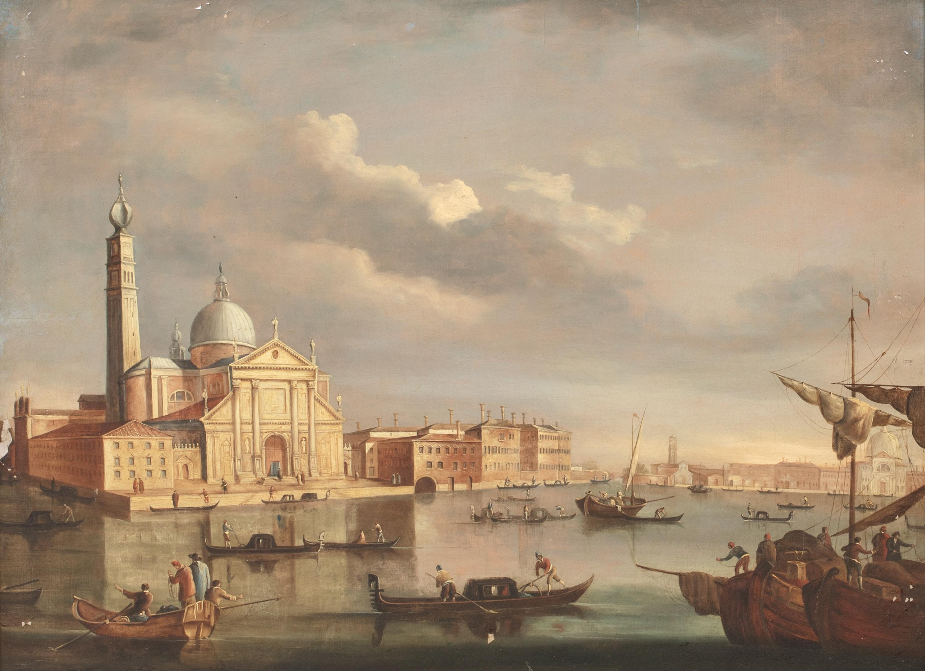 San Giorgio Maggiore Venise, XVIIIe siècle

Suivi de CANALETTO (1697-1768)

Grande vue italienne du XVIIIe siècle de San Giorgio Maggiore, Venise, huile sur toile. Vue précoce d'excellente qualité prise depuis le Bacino Di San Marco. Elle