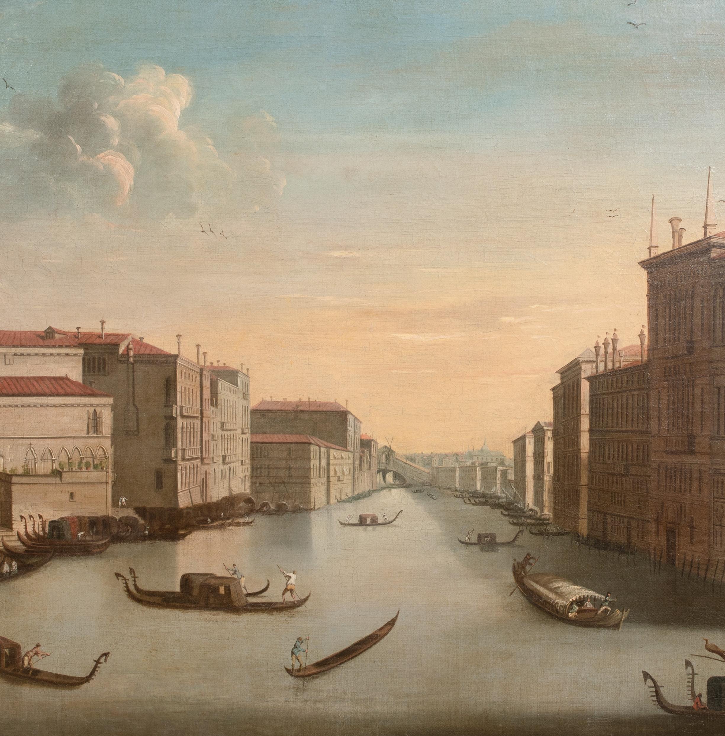 El Gran Canal, Venecia, siglo XVIII  círculo de CANALETTO (1697-1768) 3