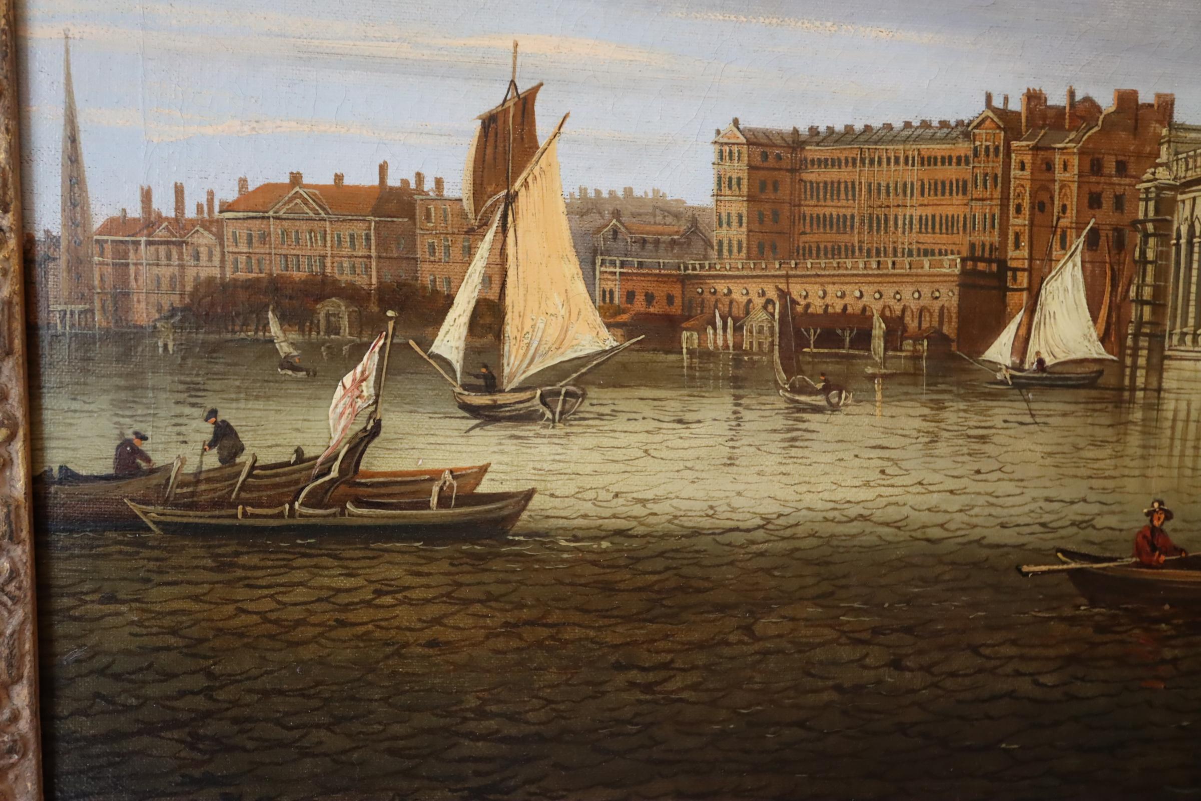 This stunning painting of the Thames by the Parliament building is a gorgeous example and is attributed to Canaletto.
Oil on Canvas
18 x 24 inches unframed
