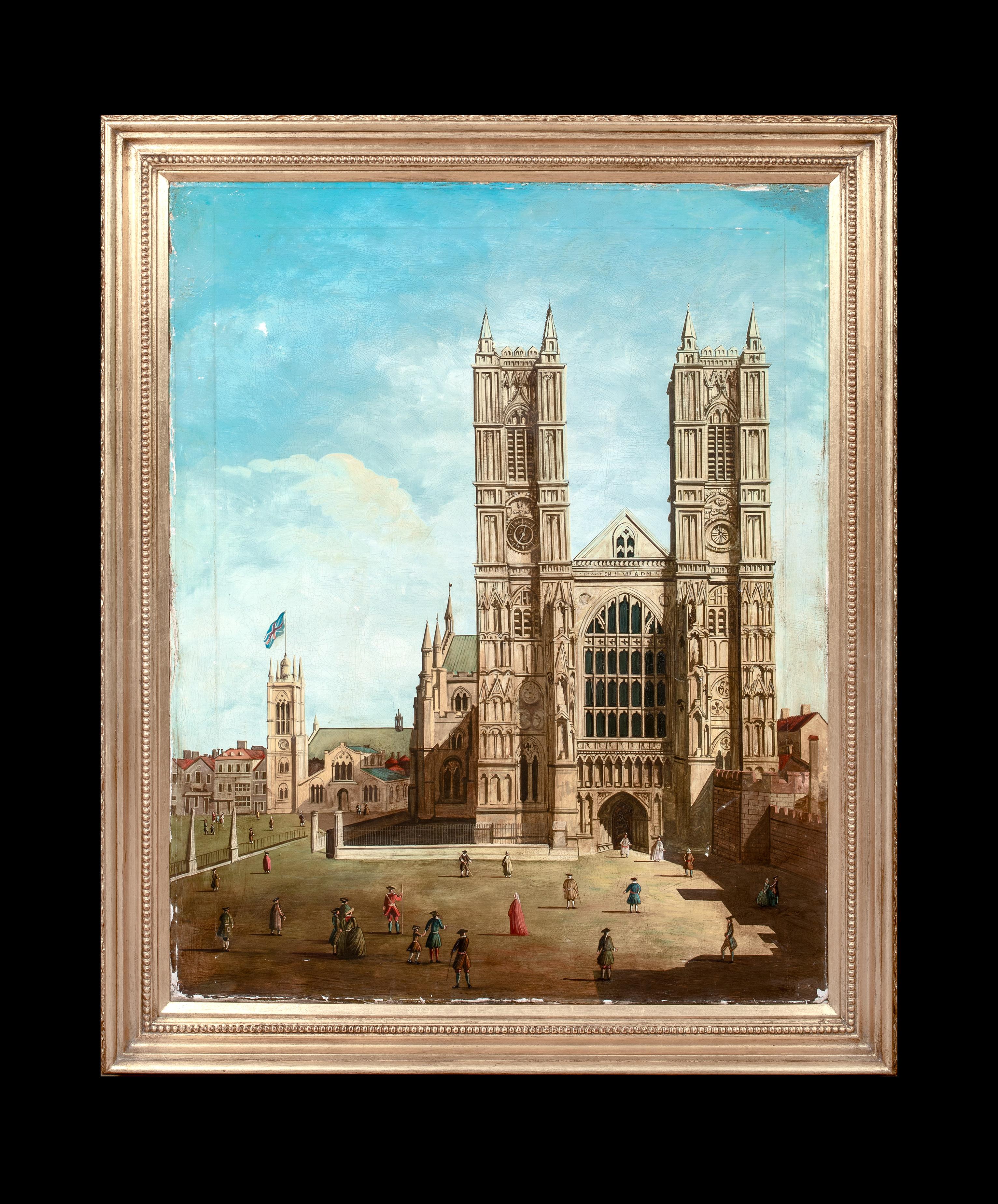 Westminster Abbey, London, 19. Jahrhundert  follower von CANALETTO (1697-1768) – Painting von Giovanni Antonio Canal (Canaletto)