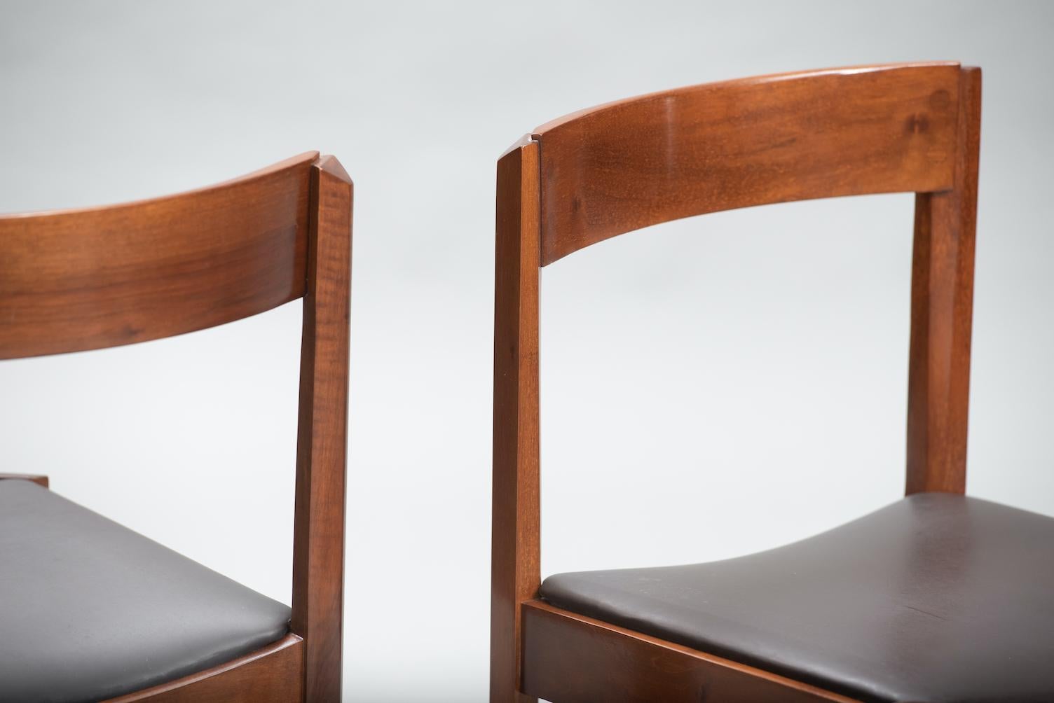 Varnished Giovanni Ausenda Chairs for Stilwood One Pair For Sale