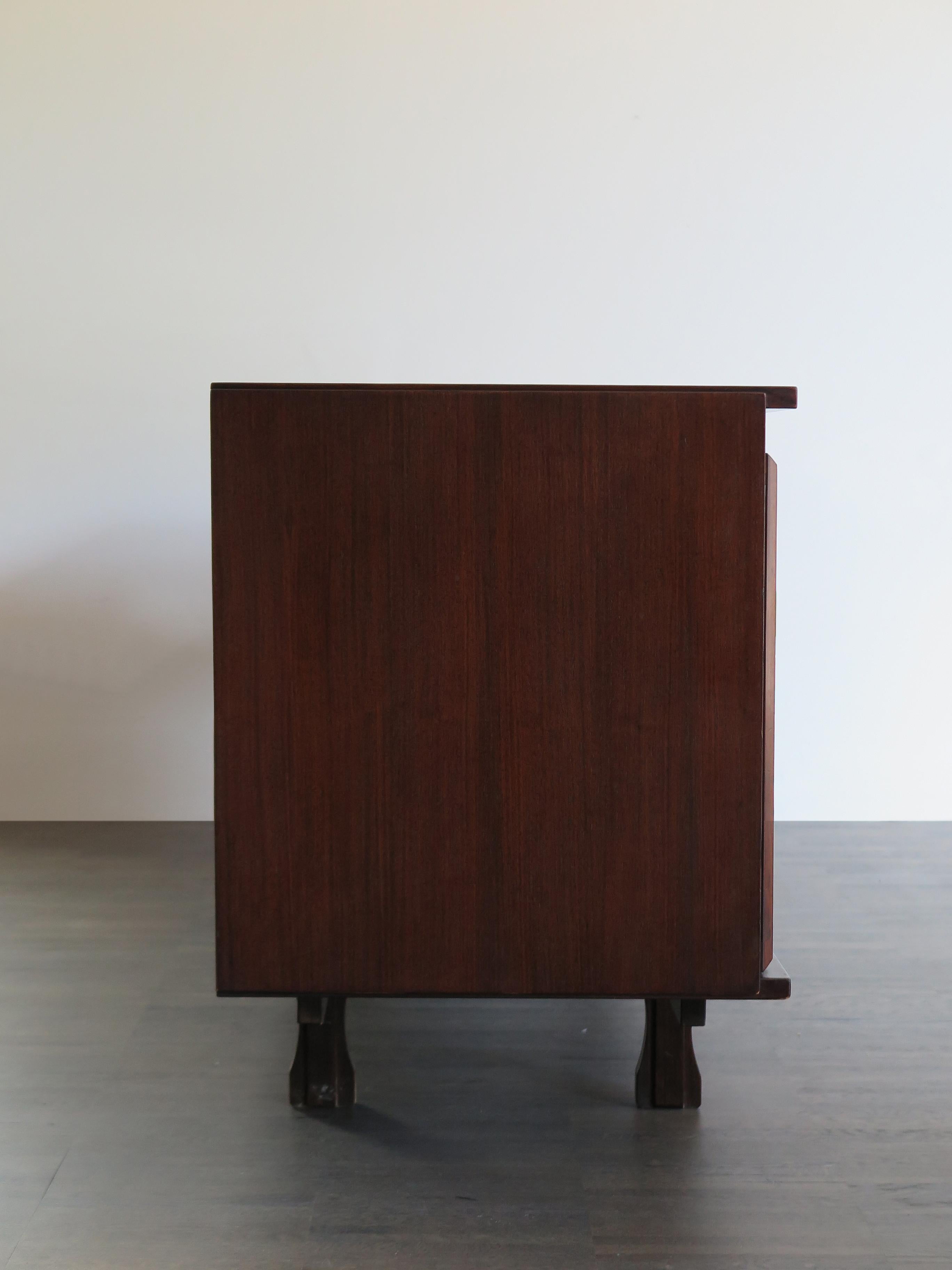 Giovanni Ausenda Italian Midcentury Dark Wood Sideboard for Stilwood, 1960s 6