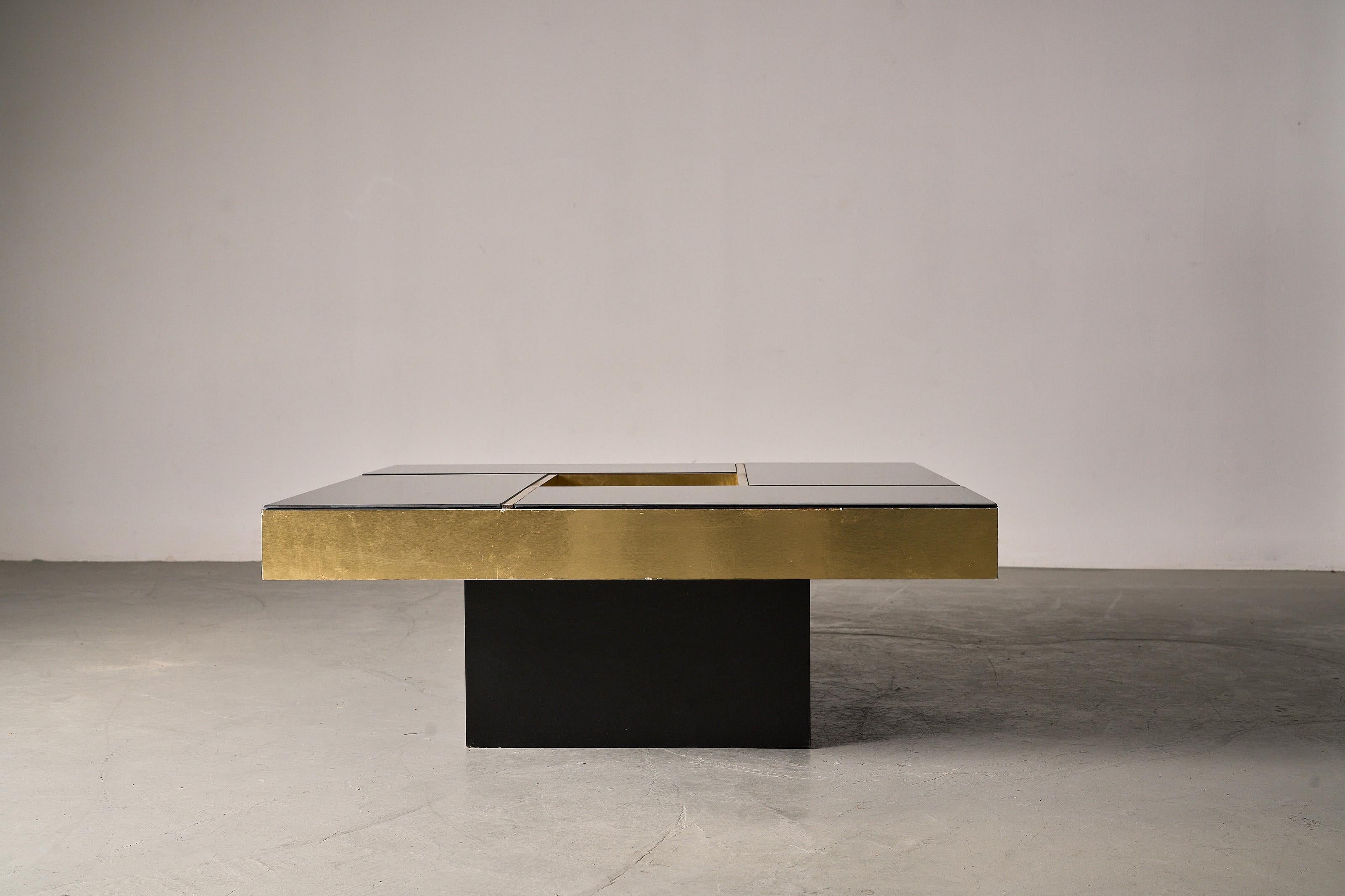 italien Table basse à miroir Giovanni Ausenda en vente