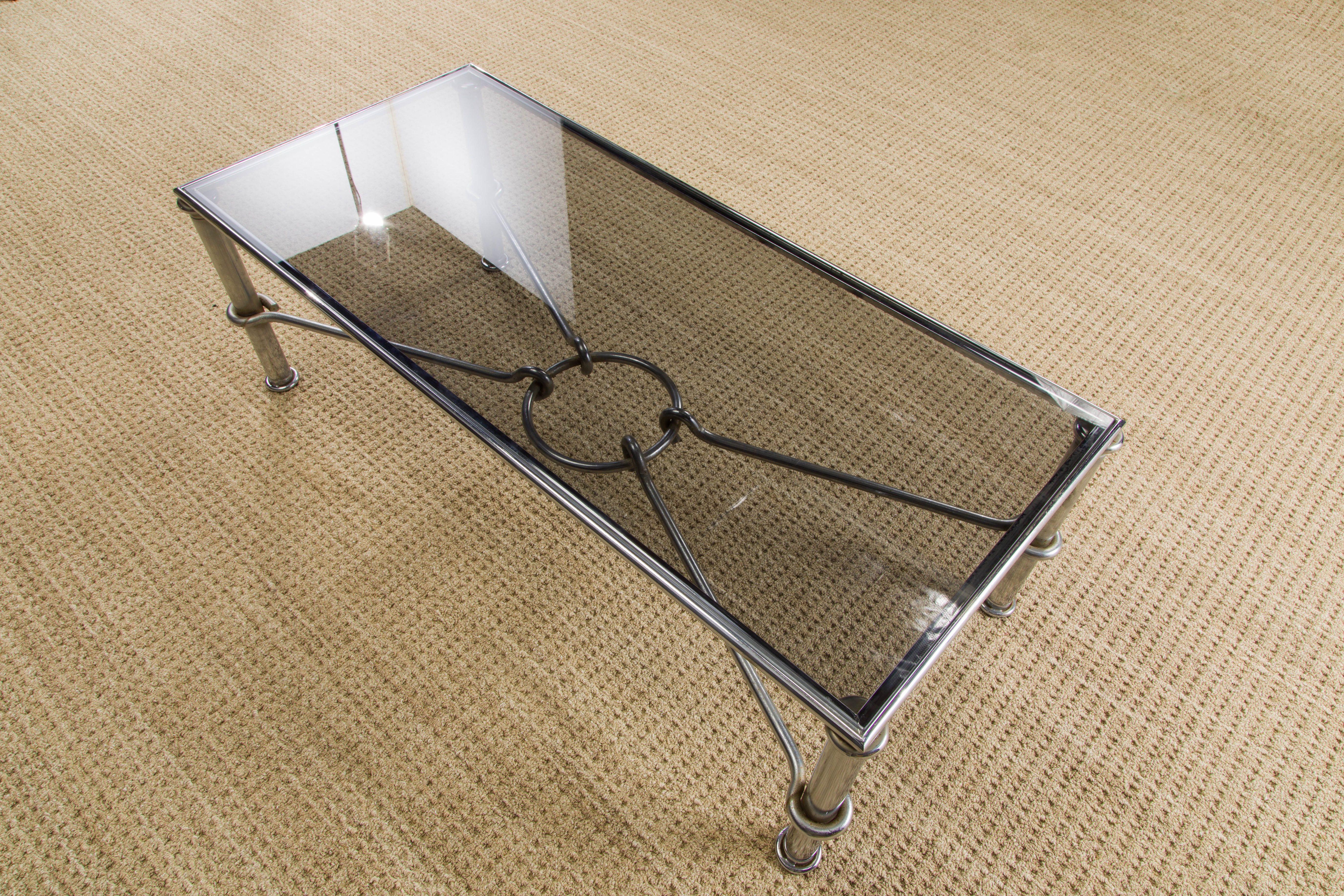 Giovanni Banci for Hermès Equestrian Neoclassical Style Coffee Table, 1970s 1