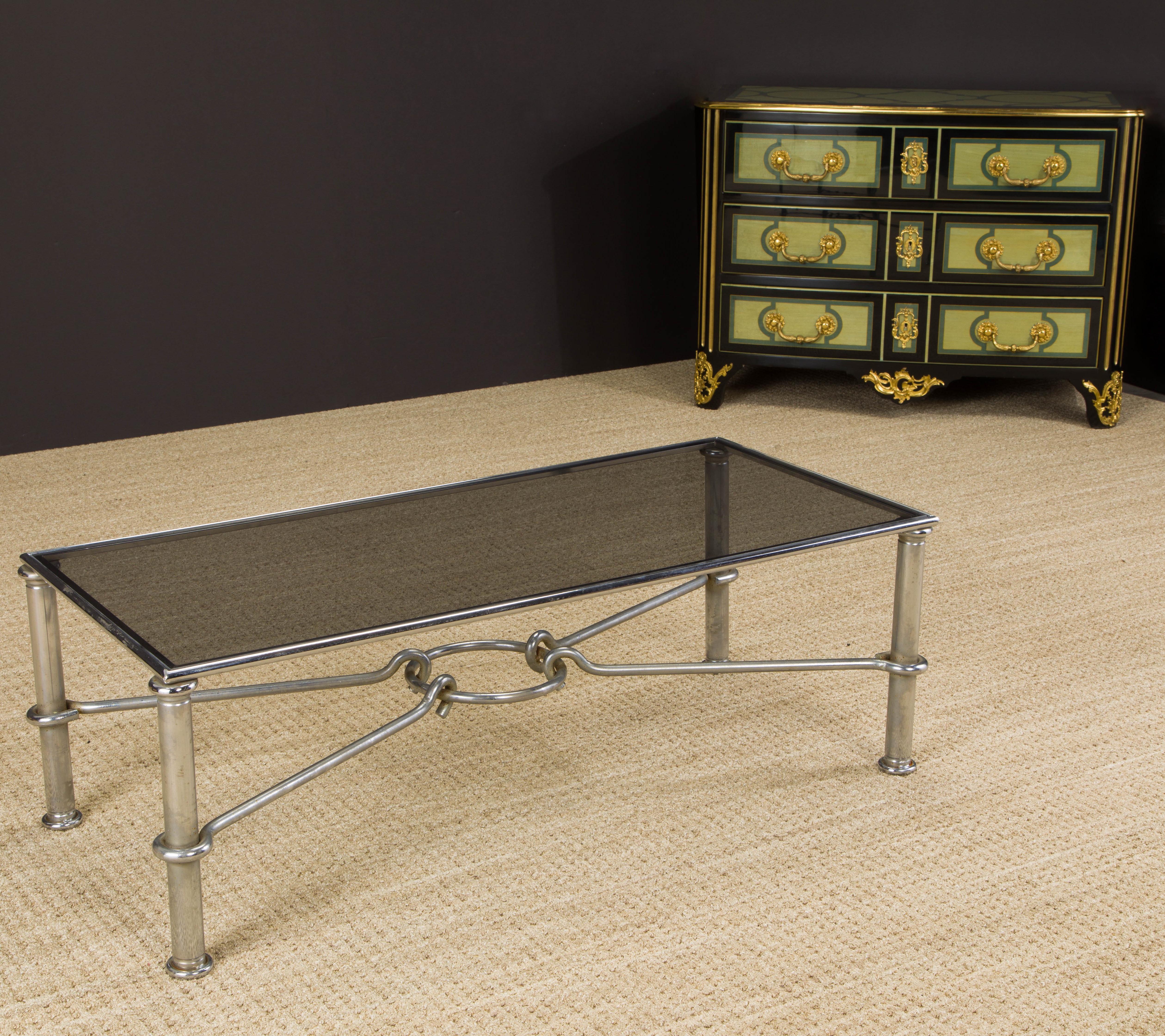 Giovanni Banci for Hermès Equestrian Neoclassical Style Coffee Table, 1970s  For Sale 10