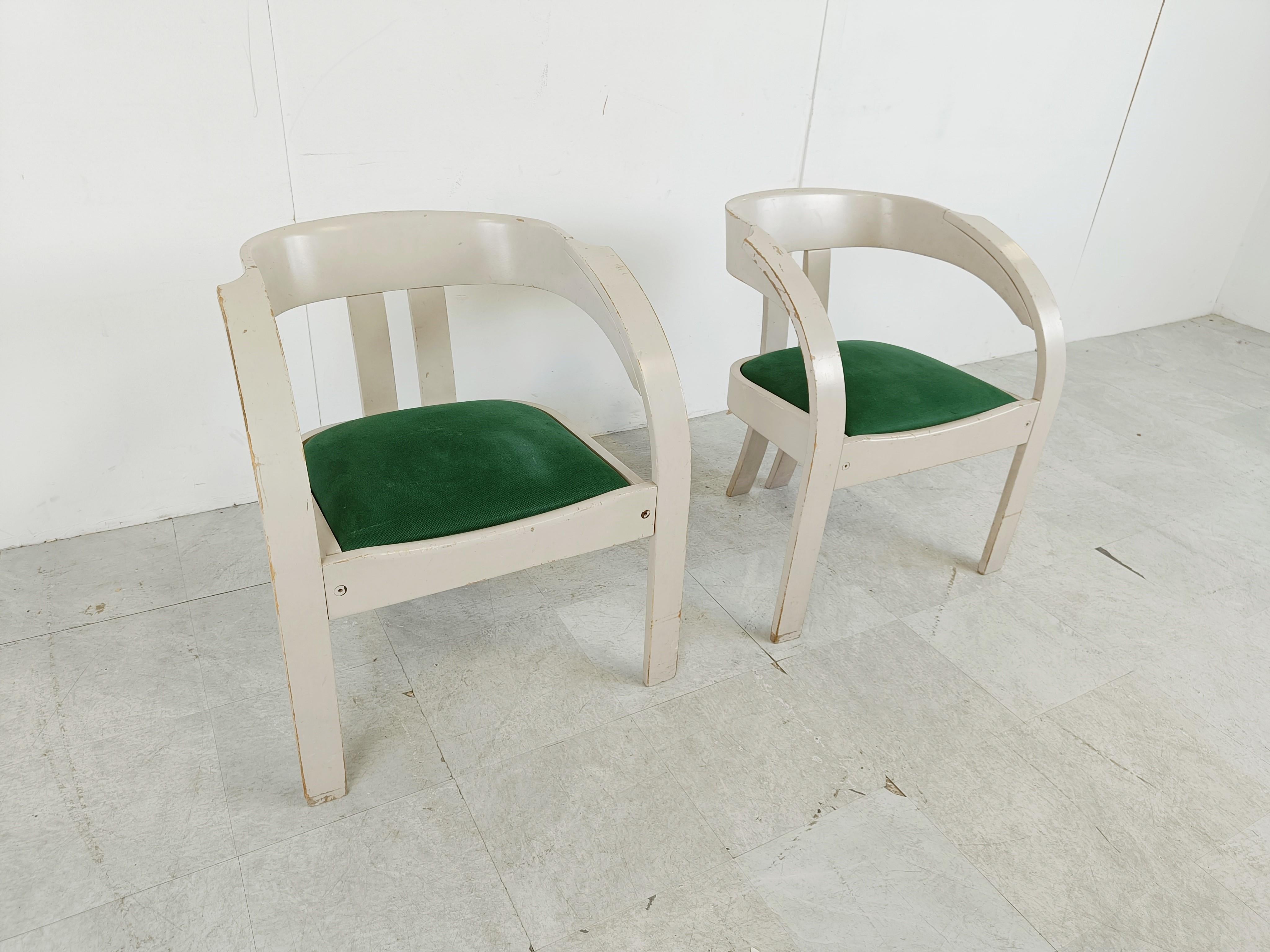 Giovanni Battista Bassi pour Poltronova - Paire de fauteuils 