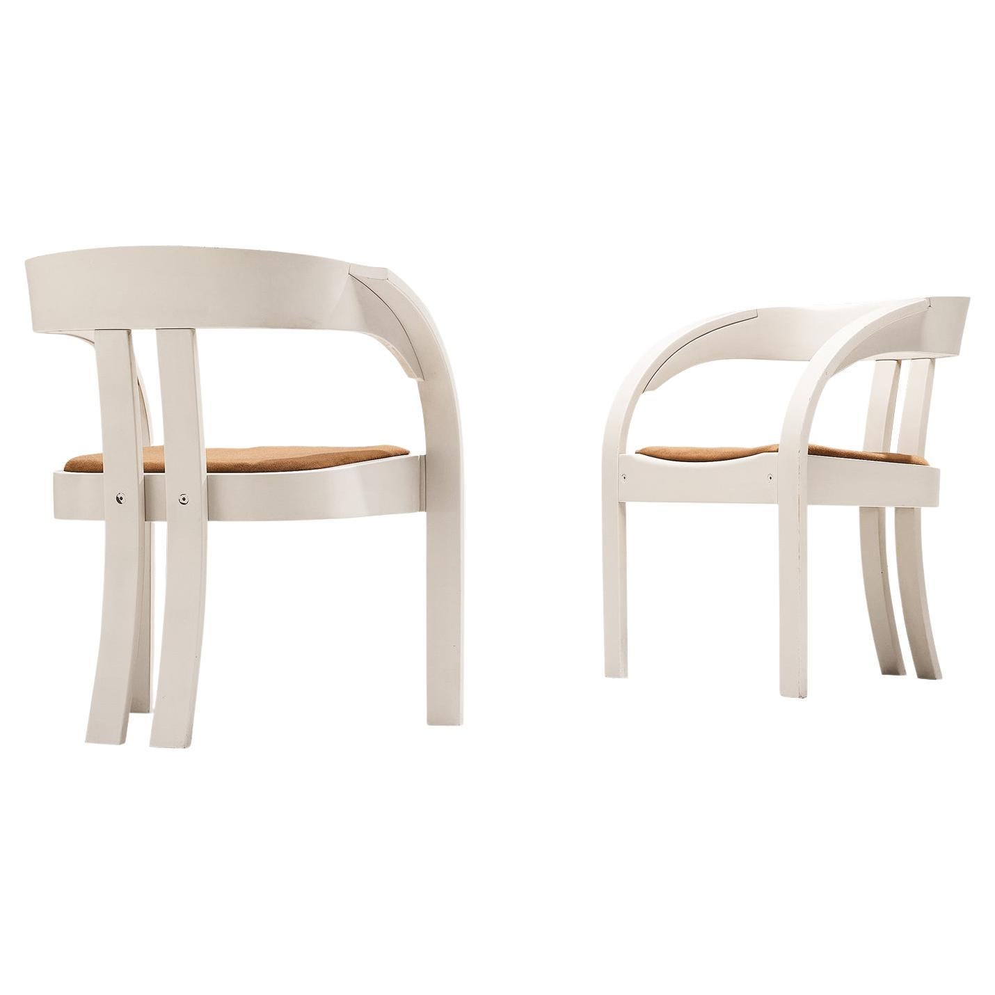 Ein Paar Sessel „Elisa“ von Giovanni Battista Bassi für Poltronova im Angebot