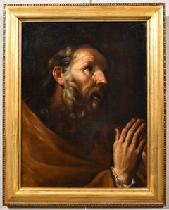 Saint Peter Beinaschi Paint Oil on canvas Old master 17ty Century Michelangelo 