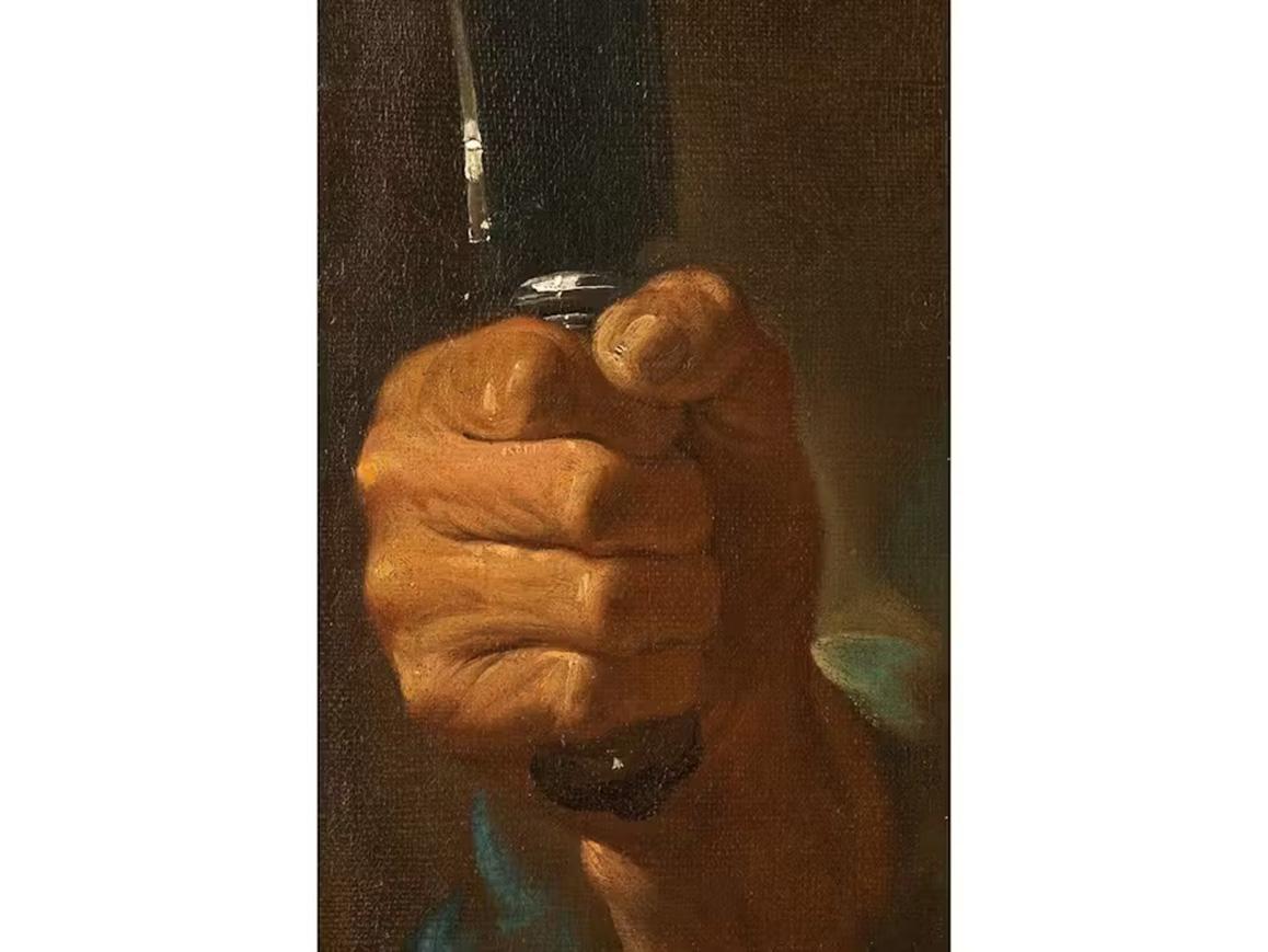 17th Century by Giovanni Battista Beinaschi Saint Bartholomew Oil on Canvas For Sale 4