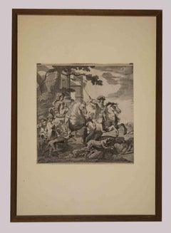 Cavalcade - Etching by G. B. Brambilla - 18th Century