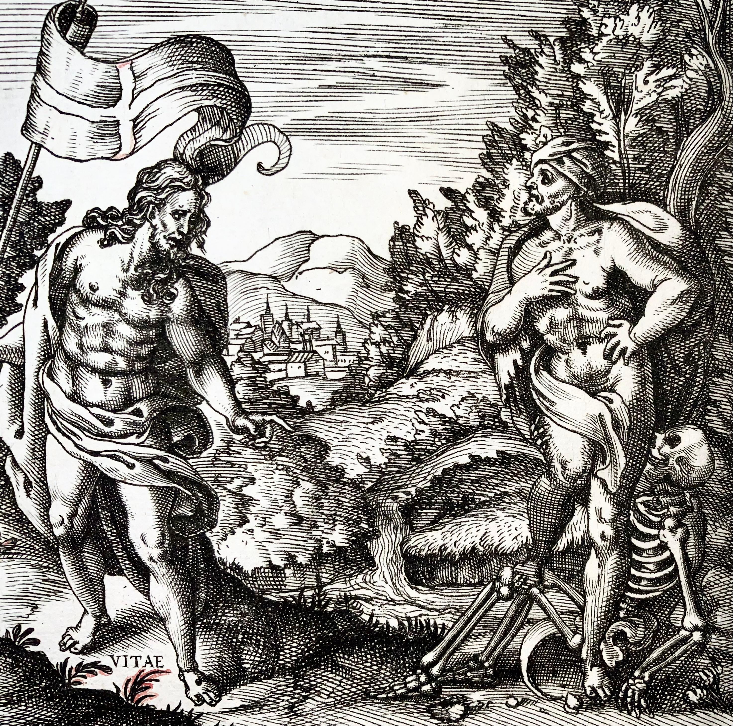 Georgian Giovanni Battista Cavalieri 'D.1597', Rare Dance of Death, Ars Moriendi For Sale