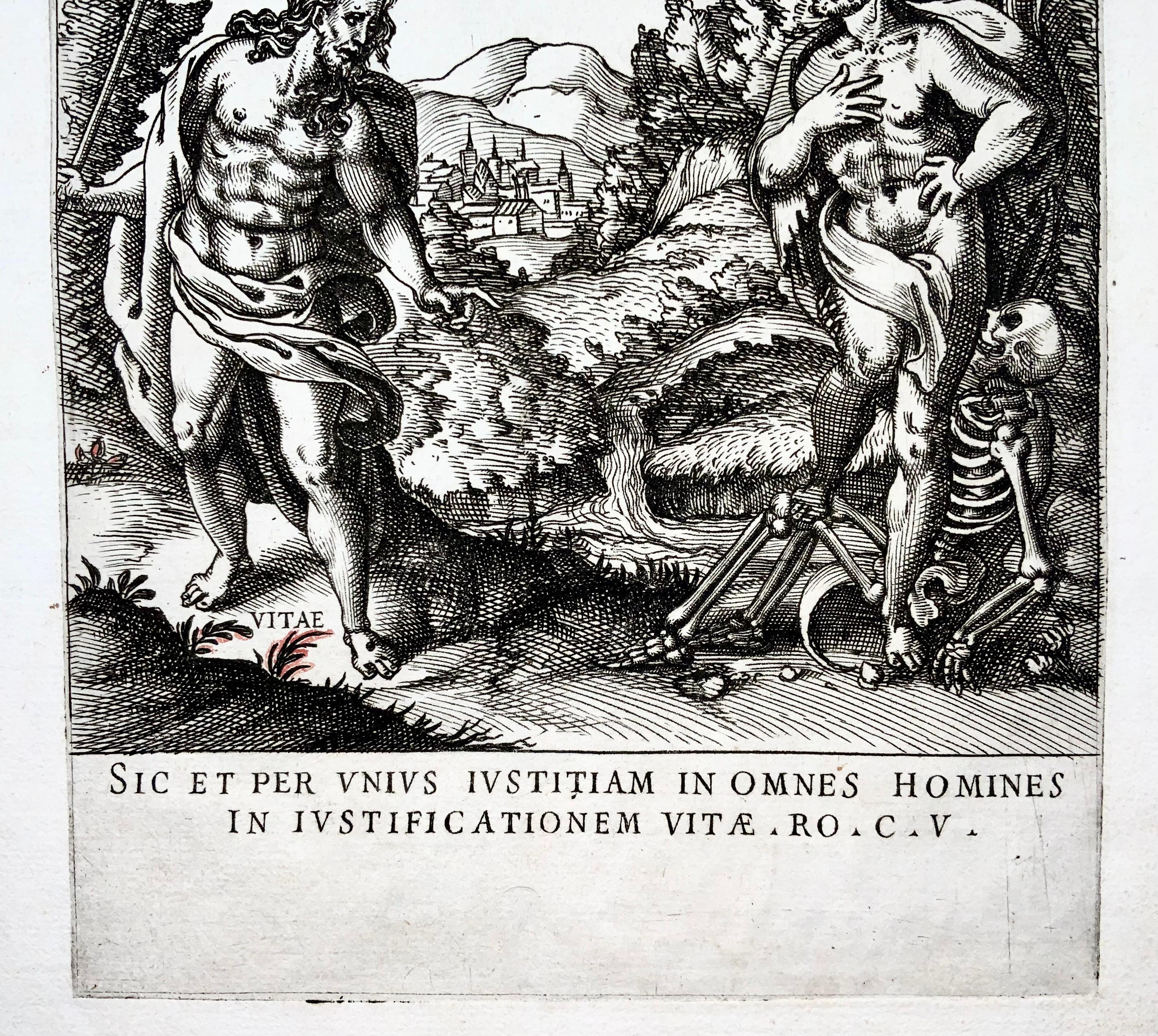 Italian Giovanni Battista Cavalieri 'D.1597', Rare Dance of Death, Ars Moriendi For Sale