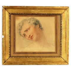 Giovanni Battista Cipriani - Portrait of man - Drawing pencil red chalk 18th