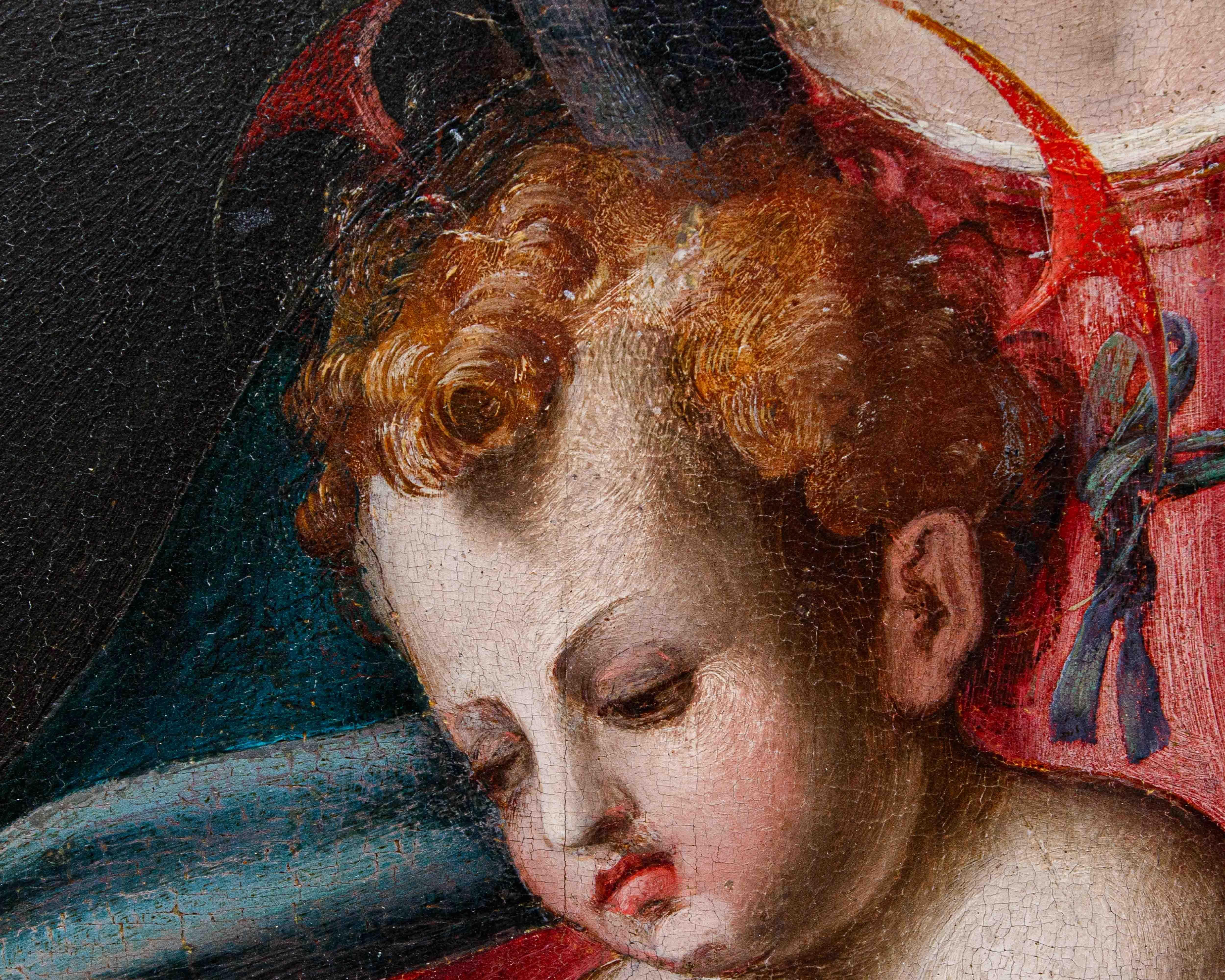Di Giovanni Battista del Verrocchio, Madonna con Bambino e San Giovannino in vendita 6