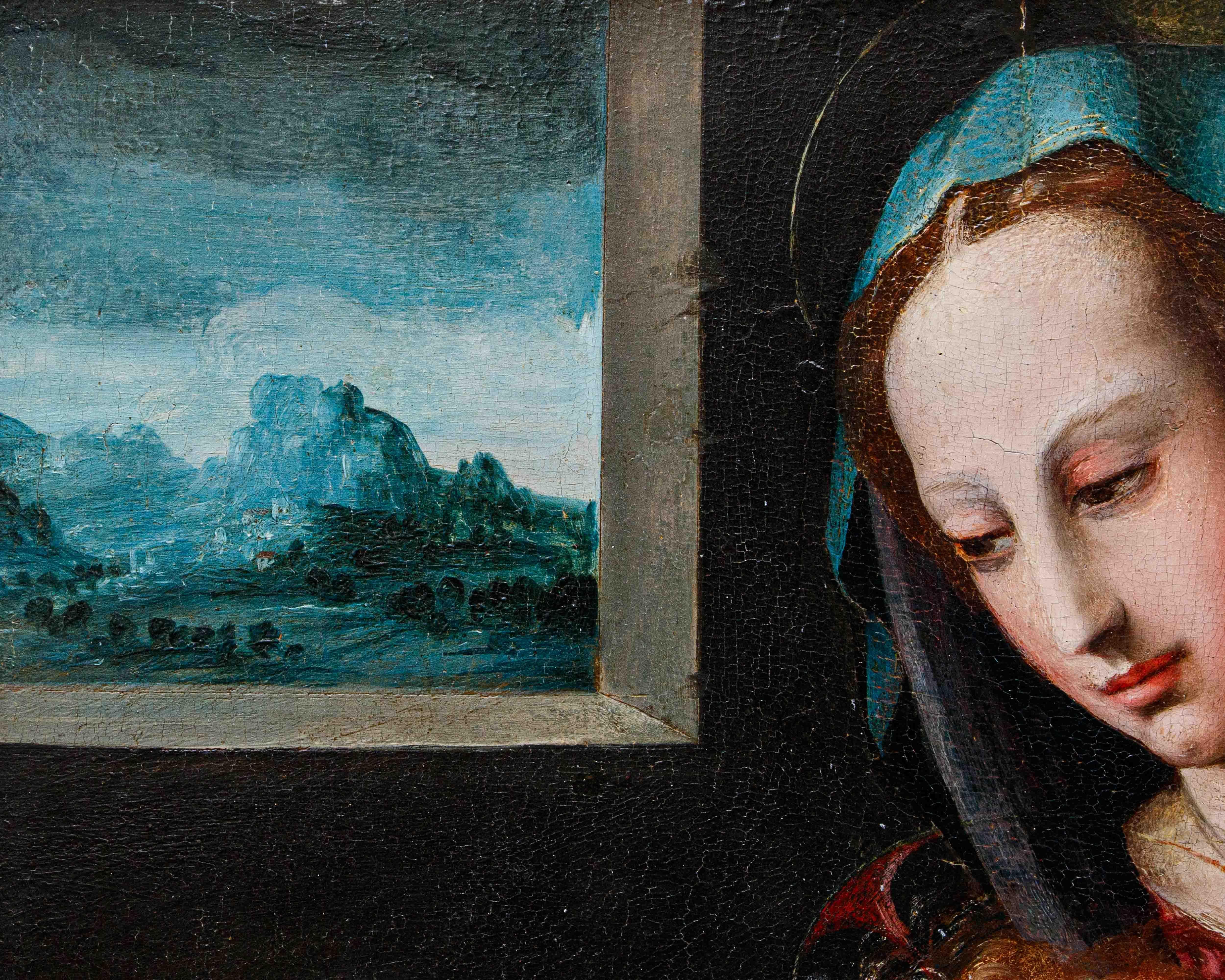 Di Giovanni Battista del Verrocchio, Madonna con Bambino e San Giovannino in vendita 7