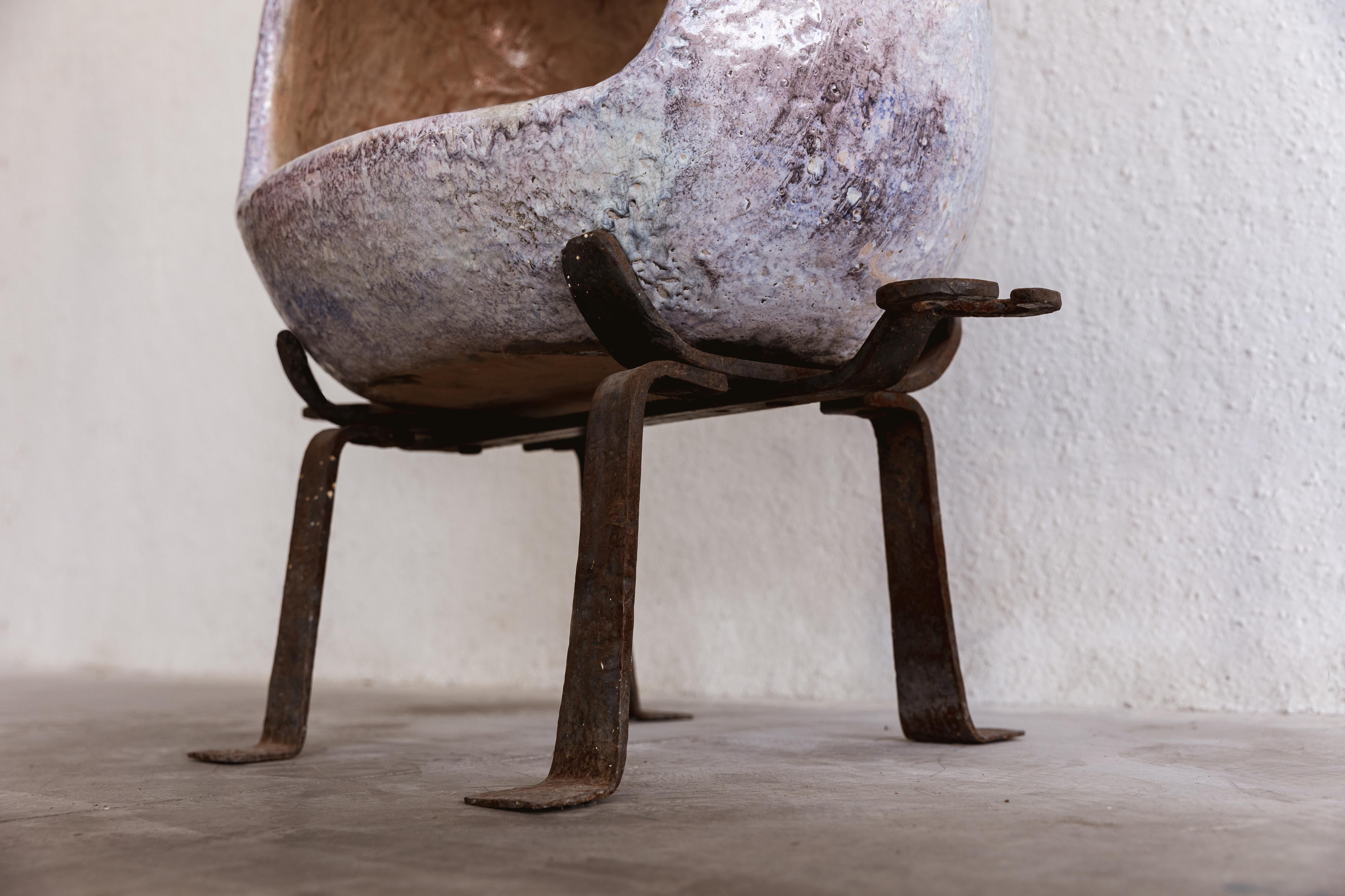Cheminée en majolique Giovanni Battista Mitri, 1965 en vente 9