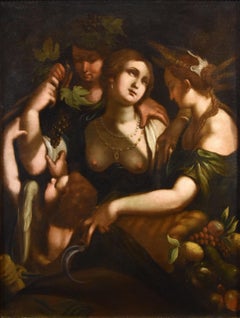 Venus Bacchus Ceres Paggi 17th Century Paint Oil on canvas Old master Mythologic