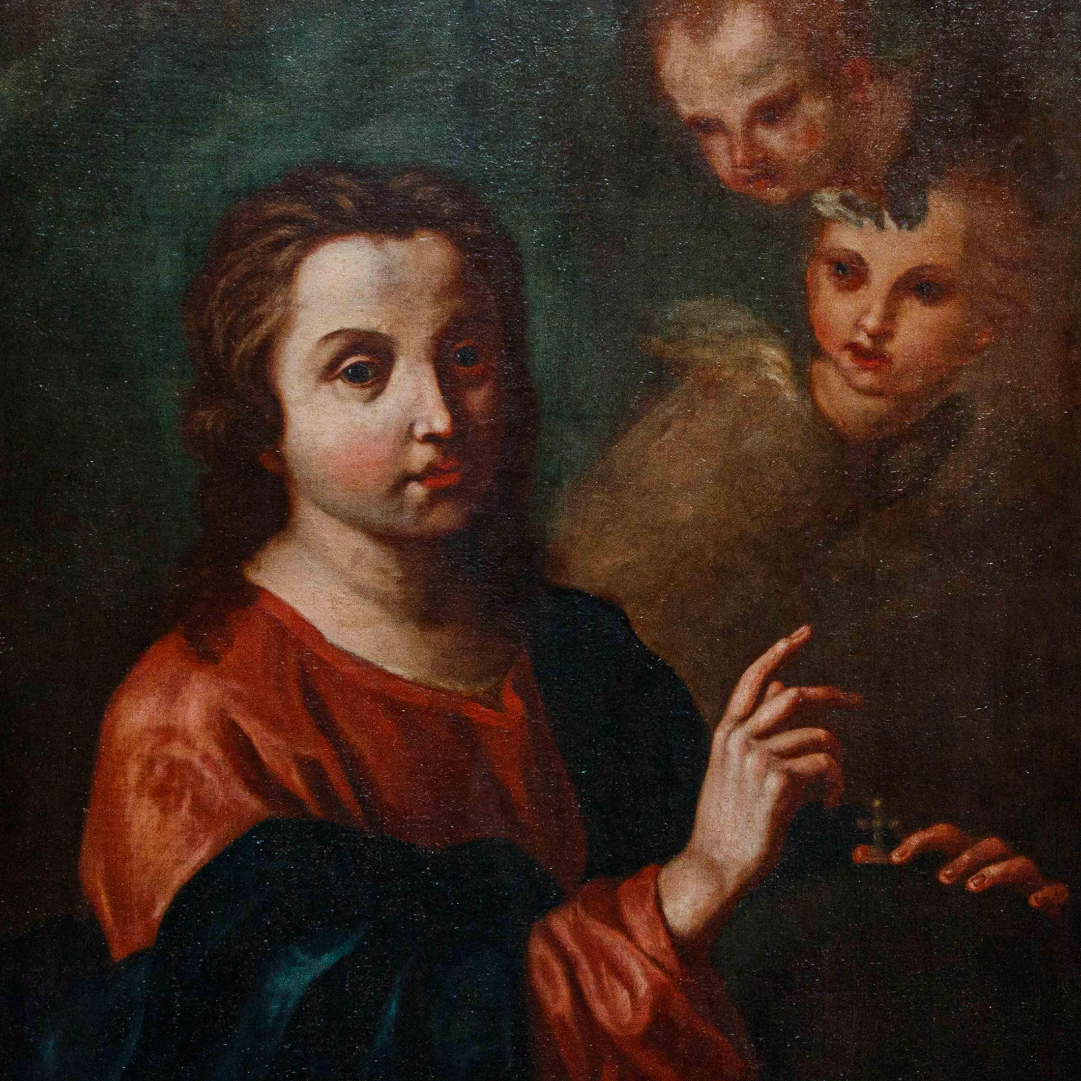 Cerchia di Giovan Battista Piazzetta (1683-1754), Cristo Salvator Mundi in vendita 5
