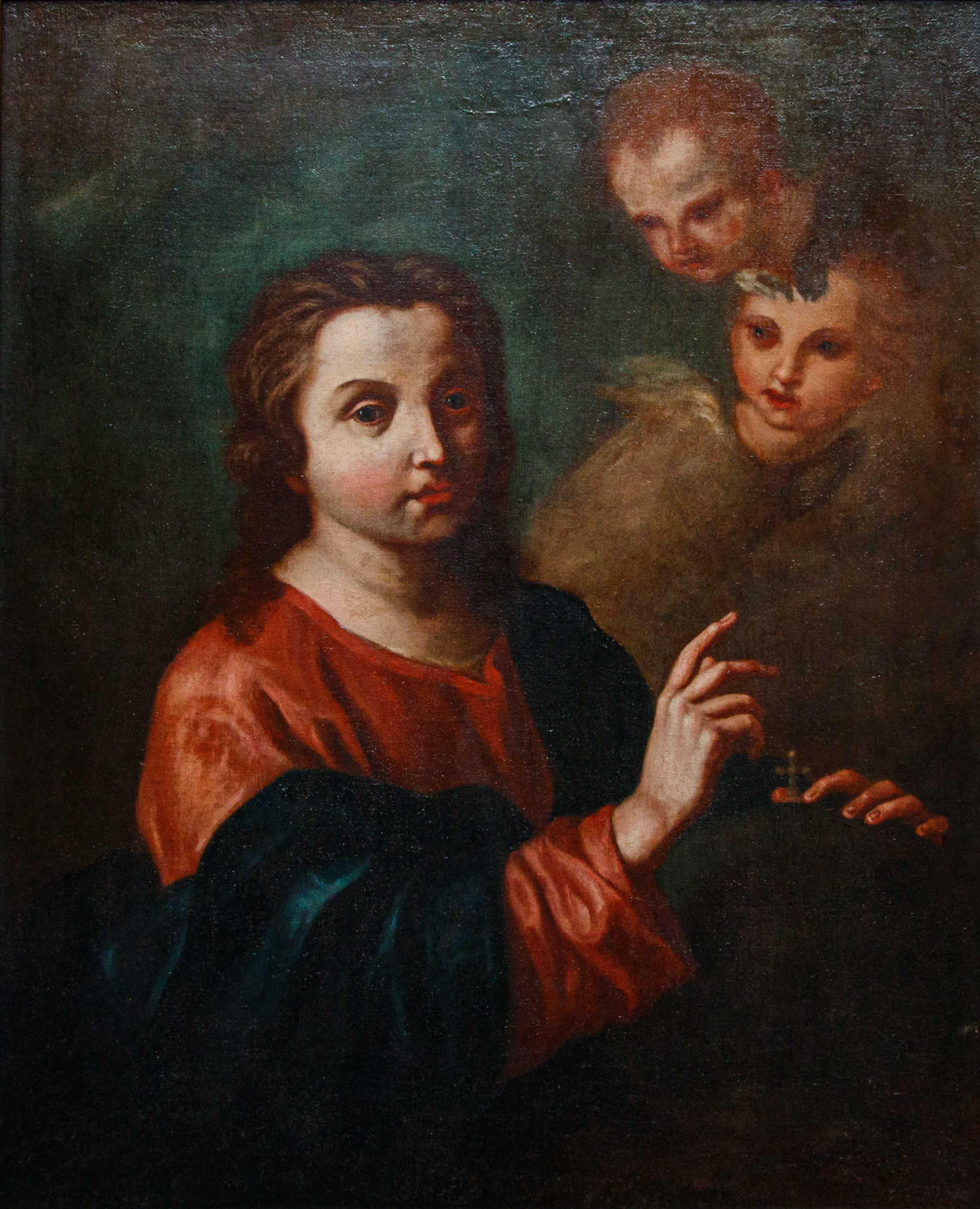 Cerchia di Giovan Battista Piazzetta (1683-1754), Cristo Salvator Mundi in vendita 7