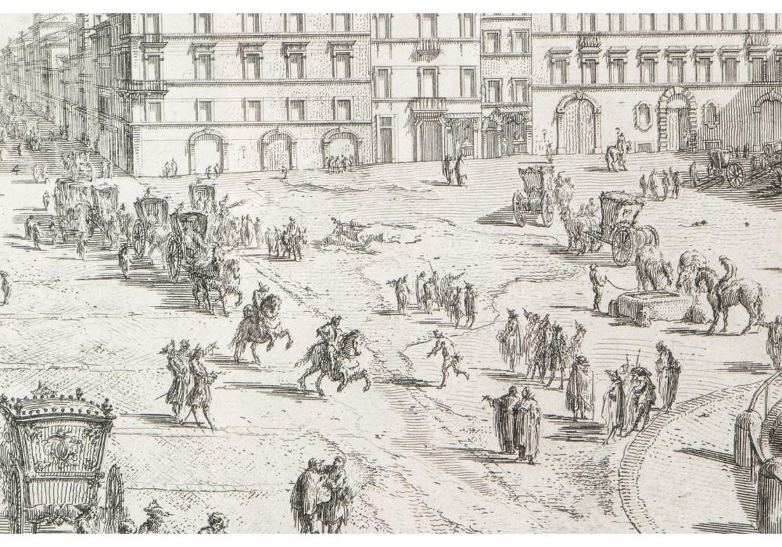 Giovanni Battista Piranesi, 18th Century Engraving, Veduta Di Piazza Di Spagna 4