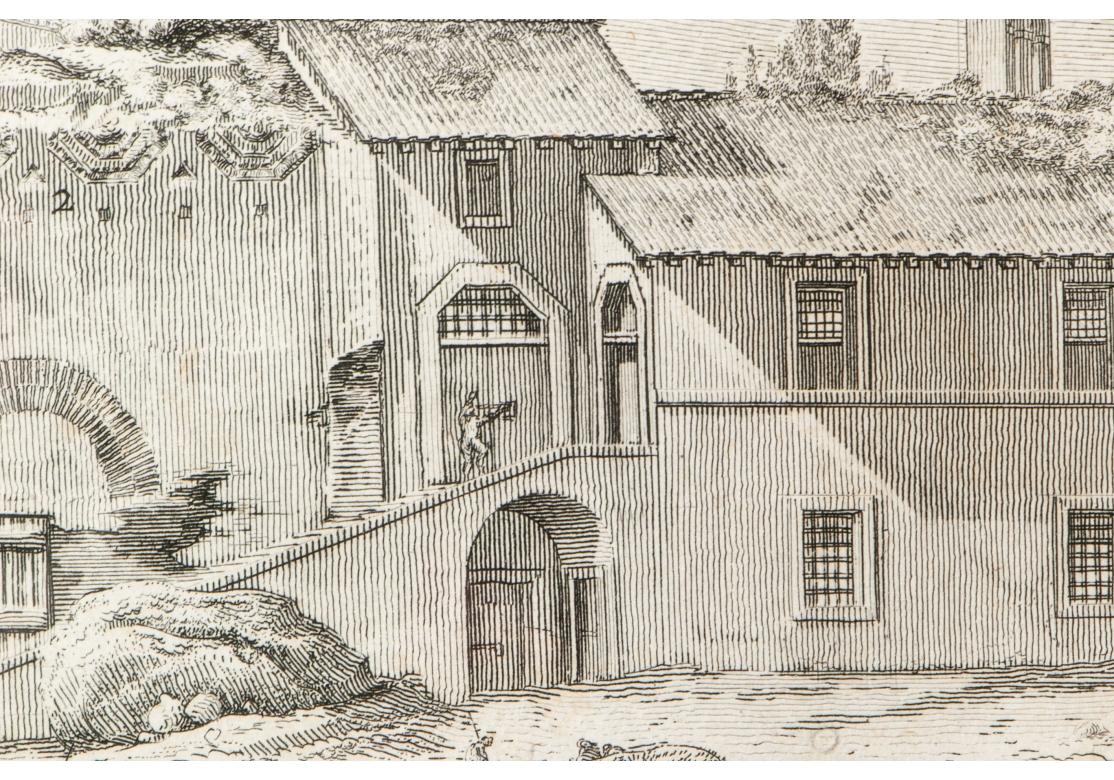 Verre Giovanni Battista Piranesi, A.C.C. Gravure, Vue des ruines en vente