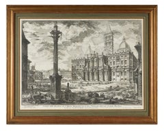 Giovanni Battista Piranesi etching 'Santa Maria Maggiore', 3rd State, circa 1750