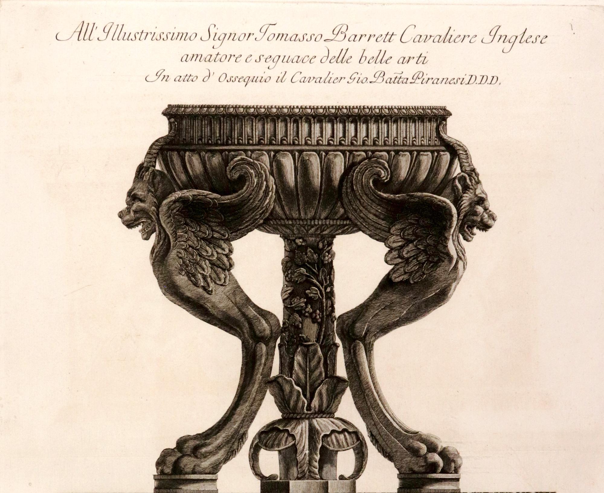 Giovanni Battista Piranesi (Italiener, 1720-1778), Kupferstich eines antiken Marmors (Italienisch) im Angebot