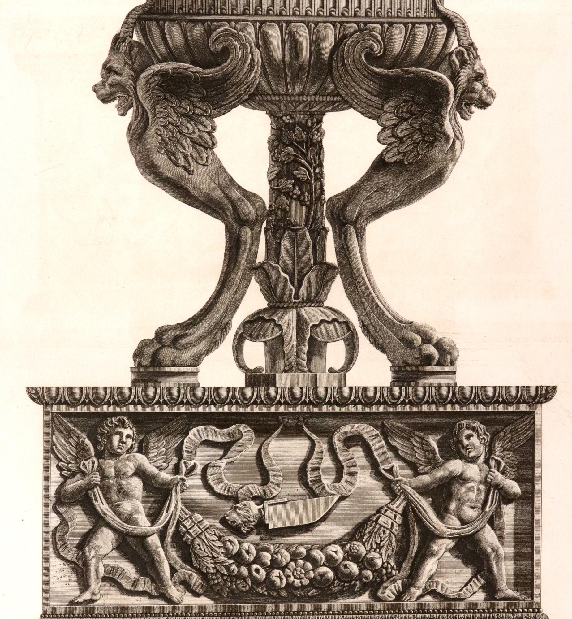 Giovanni Battista Piranesi (Italiener, 1720-1778), Kupferstich eines antiken Marmors (Papier) im Angebot