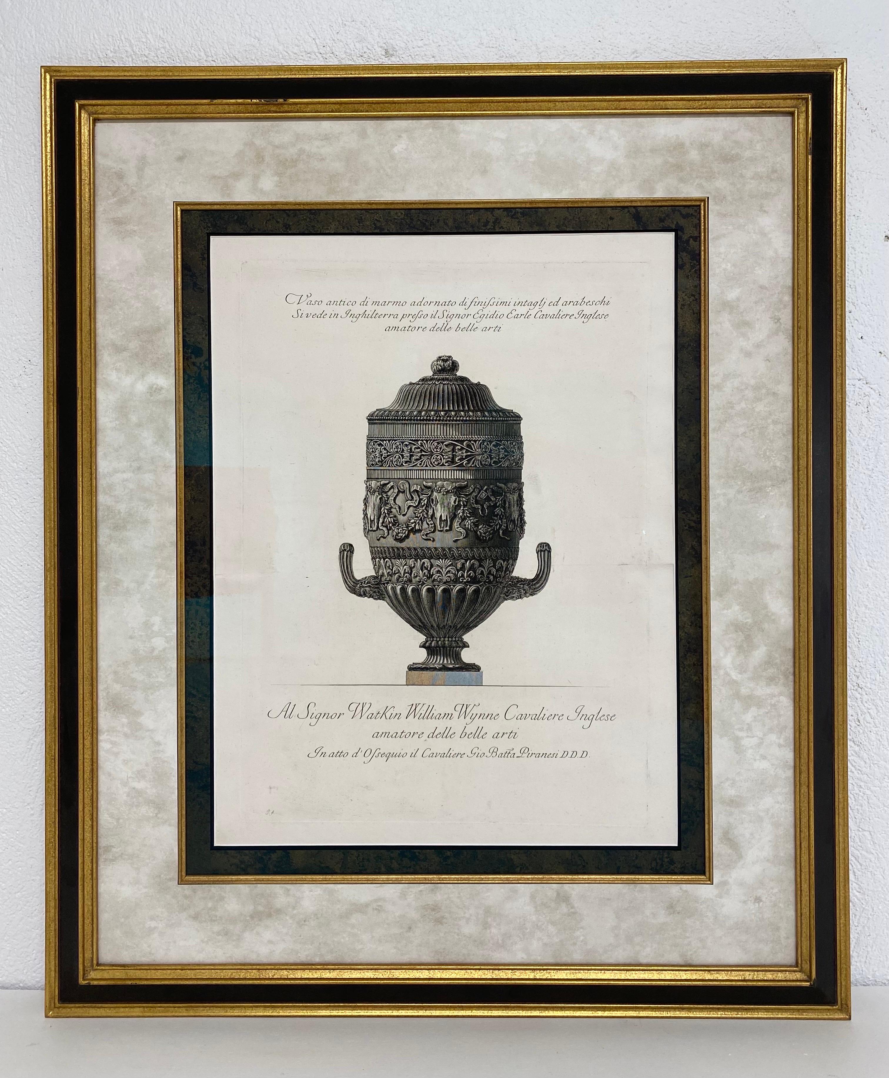 Grande gravure sur plaque de cuivre piranesi de Giovanni battista  Bon état - En vente à Allentown, PA