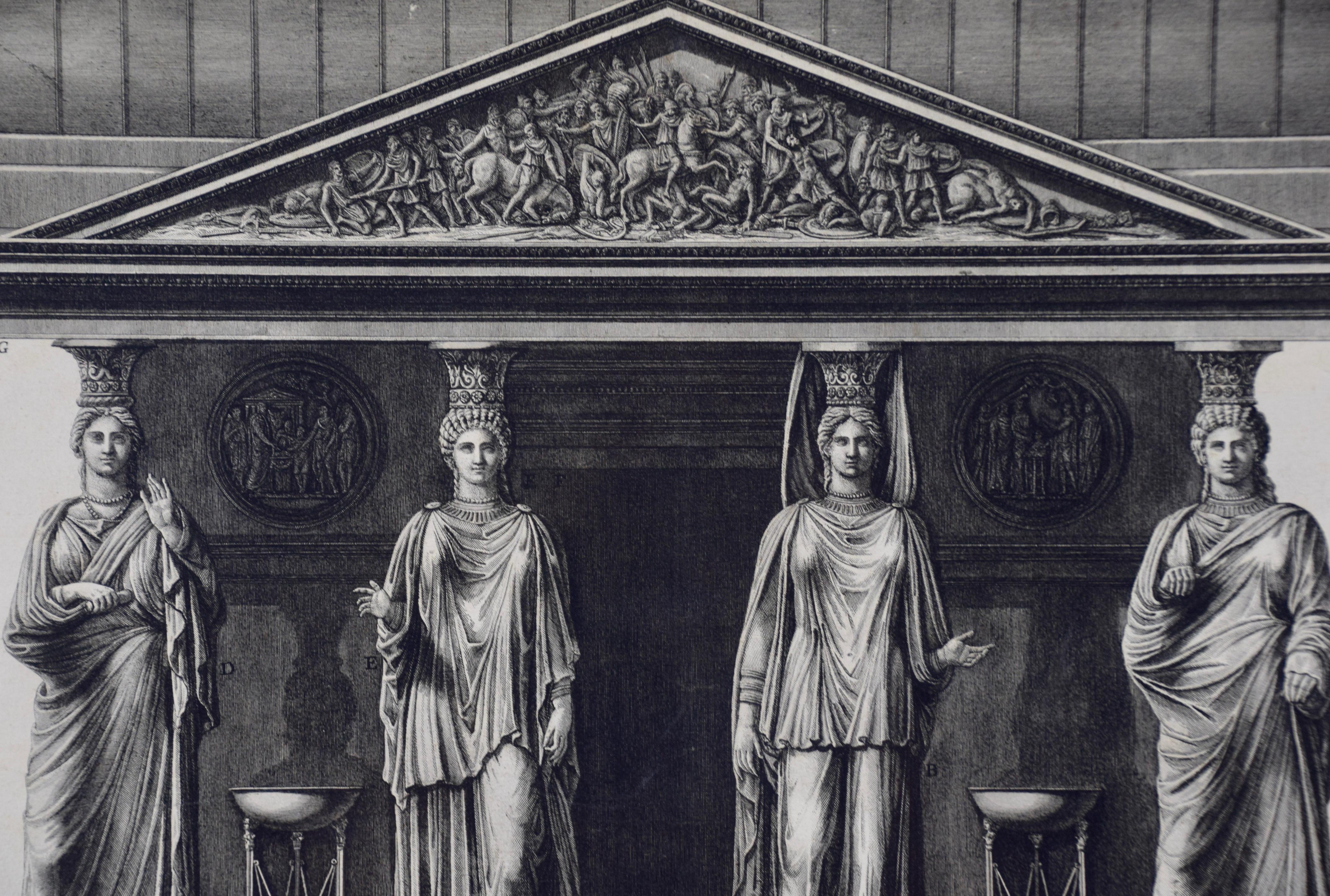 Piranesi-Radierung antiker römischer Architekturobjekte, „A sua Eccellenza“   (Alte Meister), Print, von Giovanni Battista Piranesi