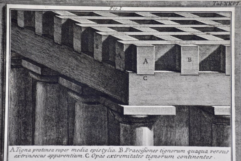 18th Century Etching of Ancient Roman Architectural Objects by Giovanni Piranesi - Old Masters Print by Giovanni Battista Piranesi