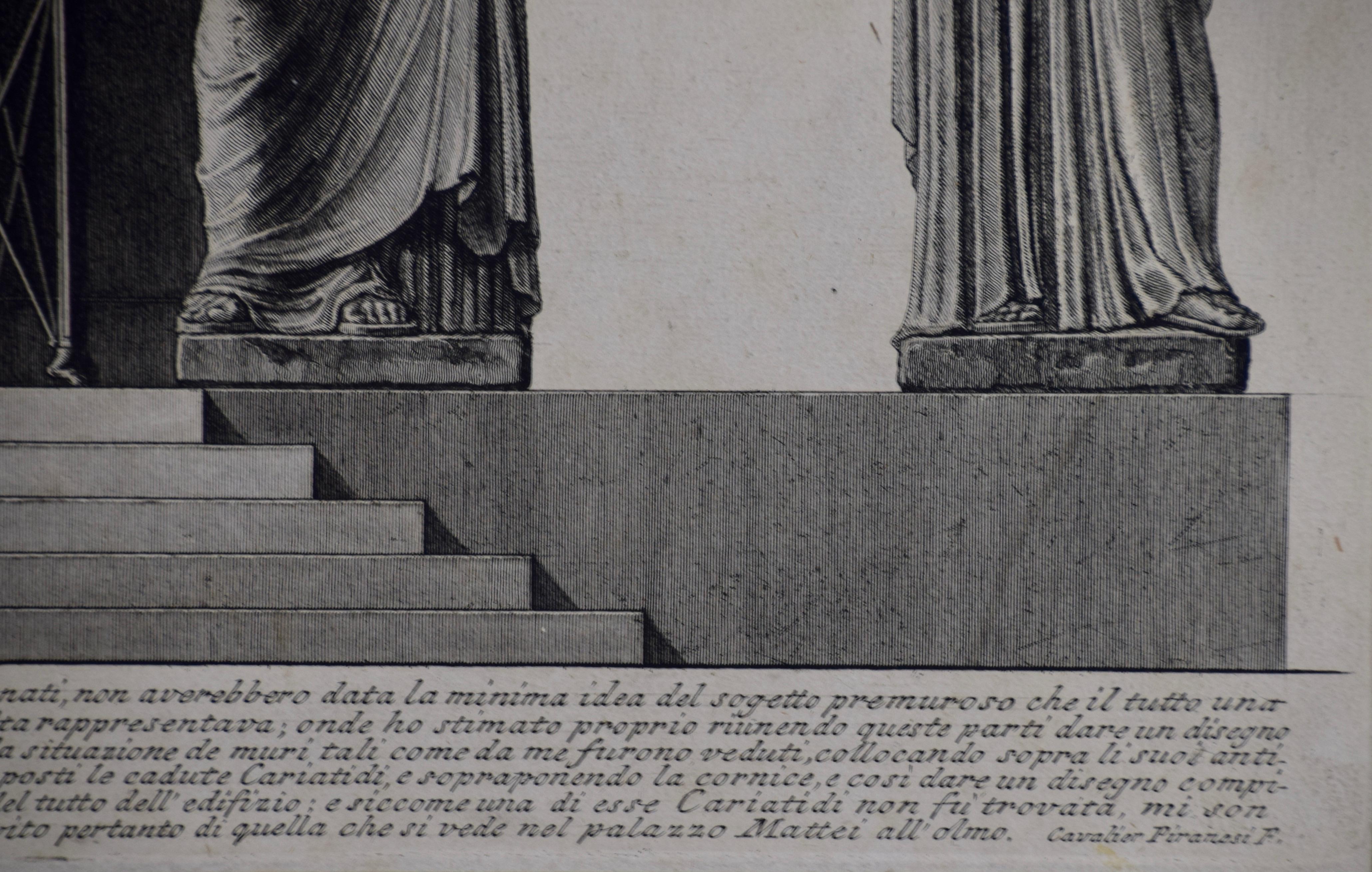Gravure de Piranesi d'objets architecturaux romains anciens, « A sua Eccellenza »   en vente 3