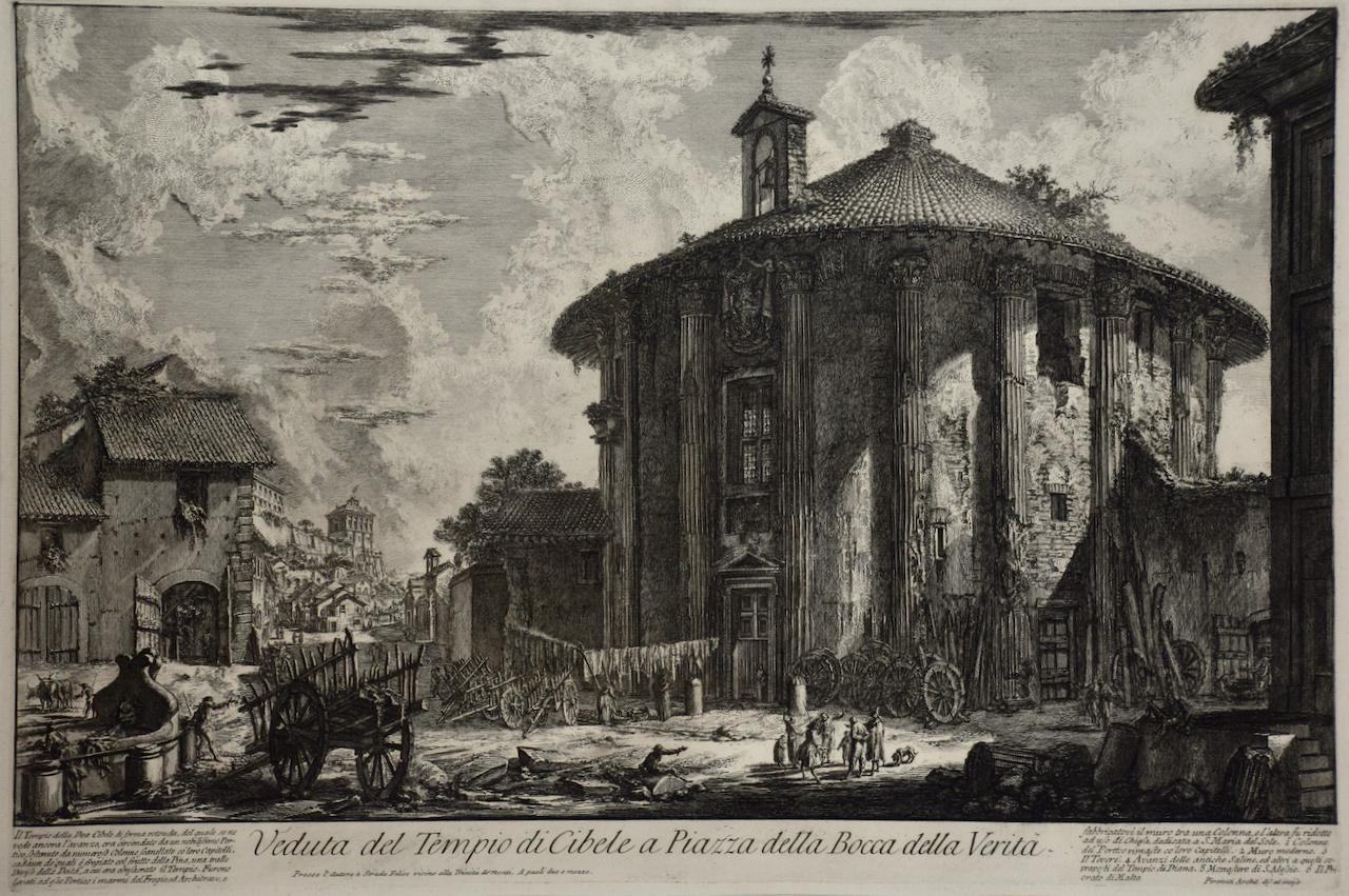 Ancient Roman Architecture: 18th Century Etching by Giovanni Piranesi - Print by Giovanni Battista Piranesi