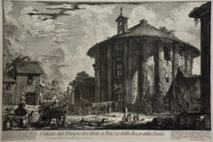 Ancient Roman Architecture: 18th Century Etching by Giovanni Piranesi