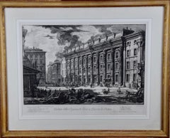 18th Century Etching of Ancient Roman Architecture by Giovanni Piranesi