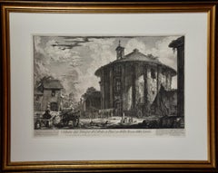 18th Century Etching of Ancient Roman Architecture by Giovanni Piranesi