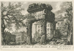 Avanzo del Pronao del Tempio di Giove Tonante, from Le Antichità Romane