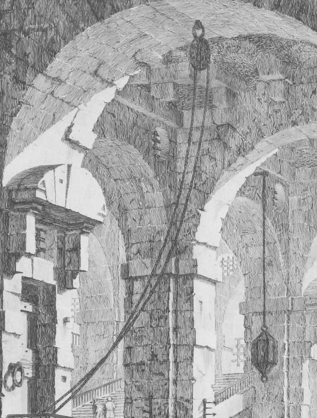 Carcere ascura (Grau), Interior Print, von Giovanni Battista Piranesi